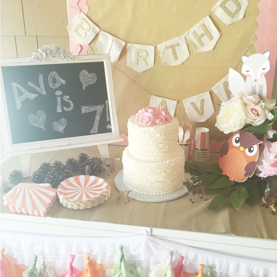 Woodland Animal Birthday Party