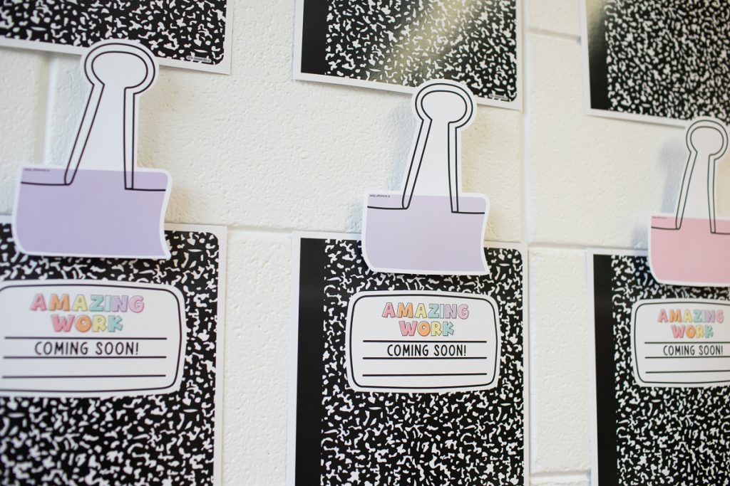 student work display